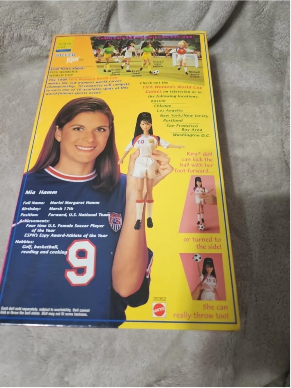 1998 Soccer Kira / USA ’99 Women’s World Cup. Mattel #20352